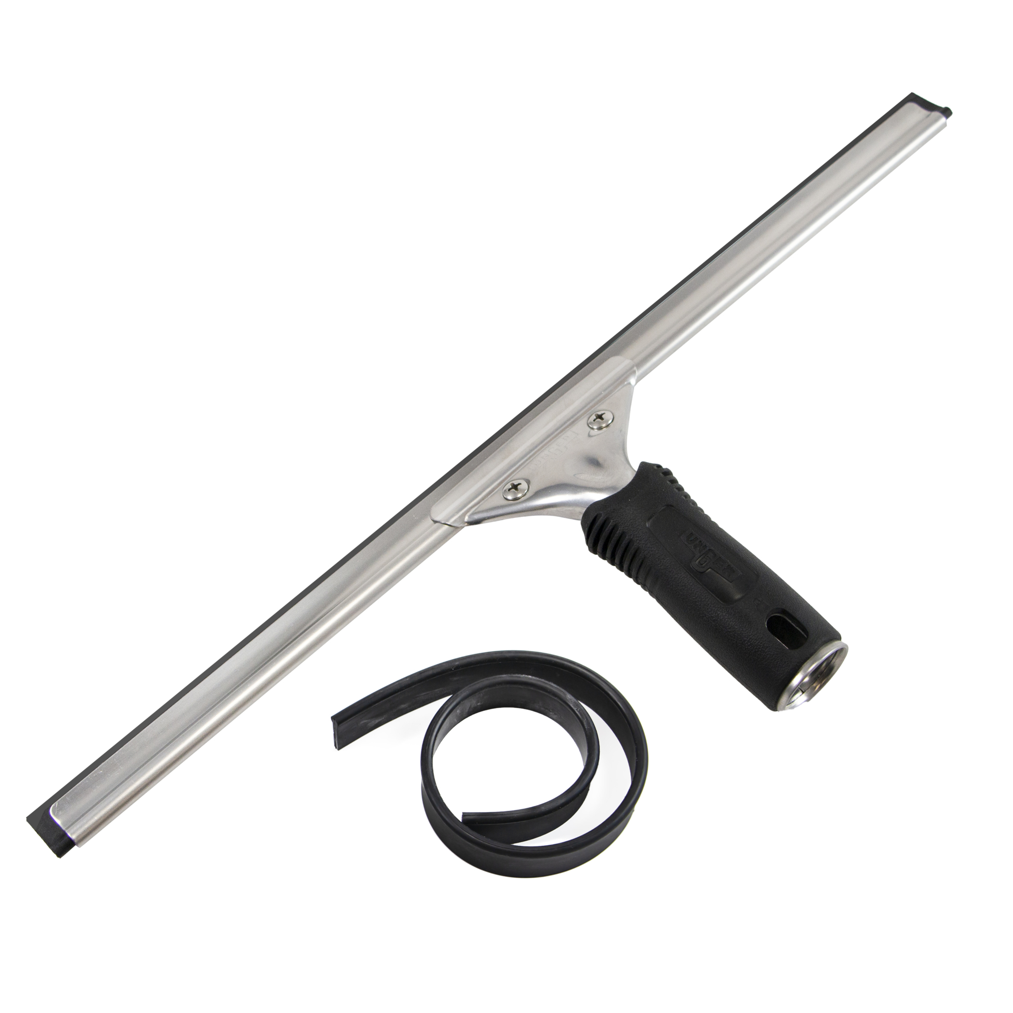 Unger Connect and Clean 16? Performance Window and Glass Cleaning Squeegee with Replacement Rubber, Cleaning Supplies, Heavy Duty Household Cleaner Tools with Streak-Free Results